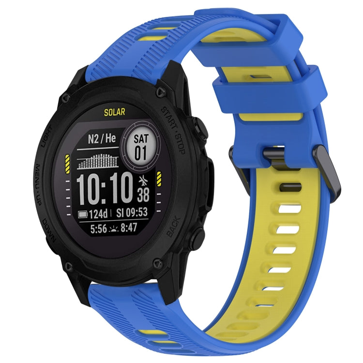 สายนาฬิกาซิลิโคนสองสีแบบสปอร์ต, For Garmin Descent G1, For Garmin Fenix 7, For Garmin Instinct 2 Solar, For Garmin Instinct 2