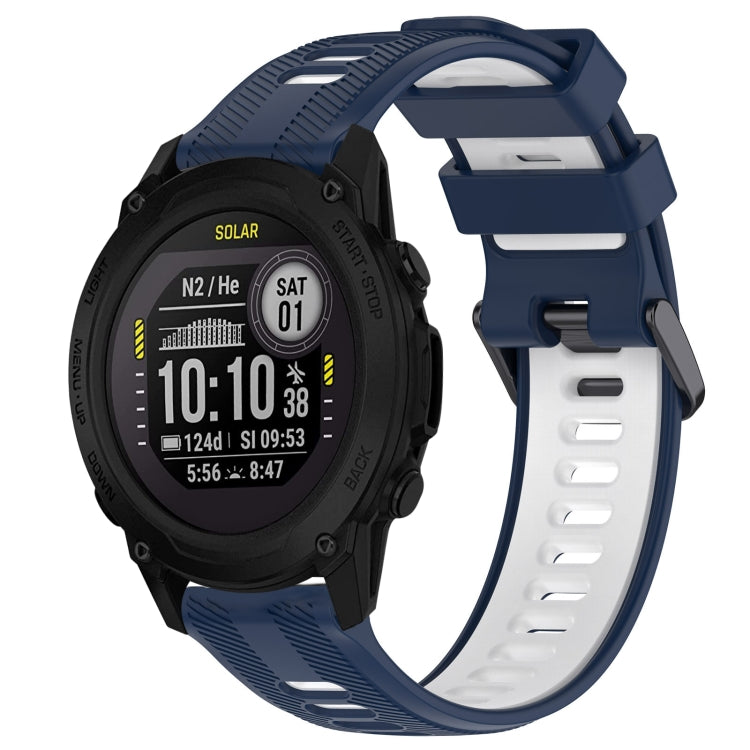 สายนาฬิกาซิลิโคนสองสีแบบสปอร์ต, For Garmin Descent G1, For Garmin Fenix 7, For Garmin Instinct 2 Solar, For Garmin Instinct 2