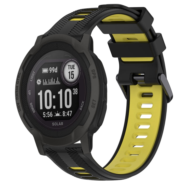 สายนาฬิกาซิลิโคนสองสีแบบสปอร์ต, For Garmin Descent G1, For Garmin Fenix 7, For Garmin Instinct 2 Solar, For Garmin Instinct 2