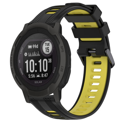 สายนาฬิกาซิลิโคนสองสีแบบสปอร์ต, For Garmin Descent G1, For Garmin Fenix 7, For Garmin Instinct 2 Solar, For Garmin Instinct 2
