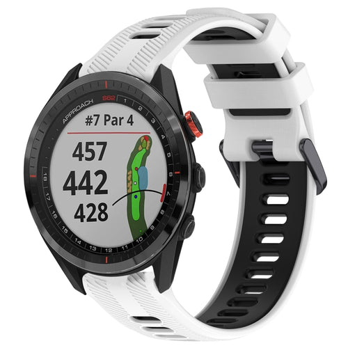 สายนาฬิกาซิลิโคนสองสีแบบสปอร์ต, For Garmin Approach S62, For Garmin Fenix 6 Pro, For Garmin Fenix 5, For Garmin Fenix 5 Plus