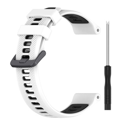สายนาฬิกาซิลิโคนสองสีแบบสปอร์ต, For Garmin Approach S62, For Garmin Fenix 6 Pro, For Garmin Fenix 5, For Garmin Fenix 5 Plus