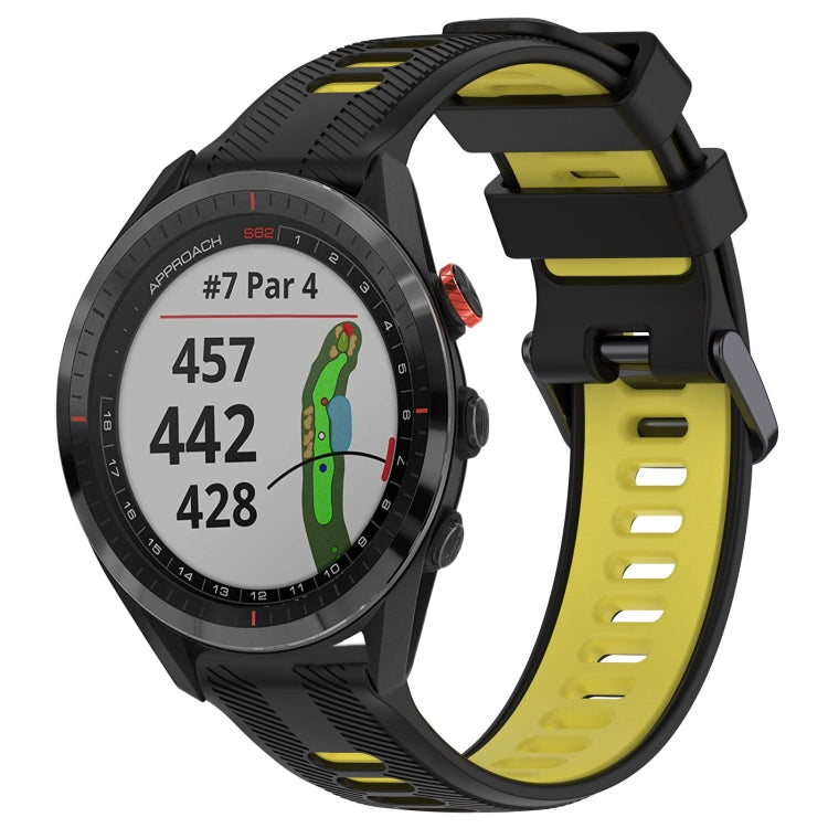 สายนาฬิกาซิลิโคนสองสีแบบสปอร์ต, For Garmin Approach S62, For Garmin Fenix 6 Pro, For Garmin Fenix 5, For Garmin Fenix 5 Plus