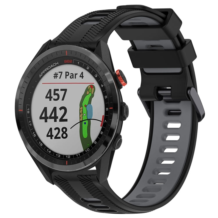 สายนาฬิกาซิลิโคนสองสีแบบสปอร์ต, For Garmin Approach S62, For Garmin Fenix 6 Pro, For Garmin Fenix 5, For Garmin Fenix 5 Plus