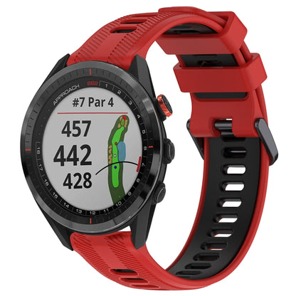 สายนาฬิกาซิลิโคนสองสีแบบสปอร์ต, For Garmin Approach S62, For Garmin Fenix 6 Pro, For Garmin Fenix 5, For Garmin Fenix 5 Plus