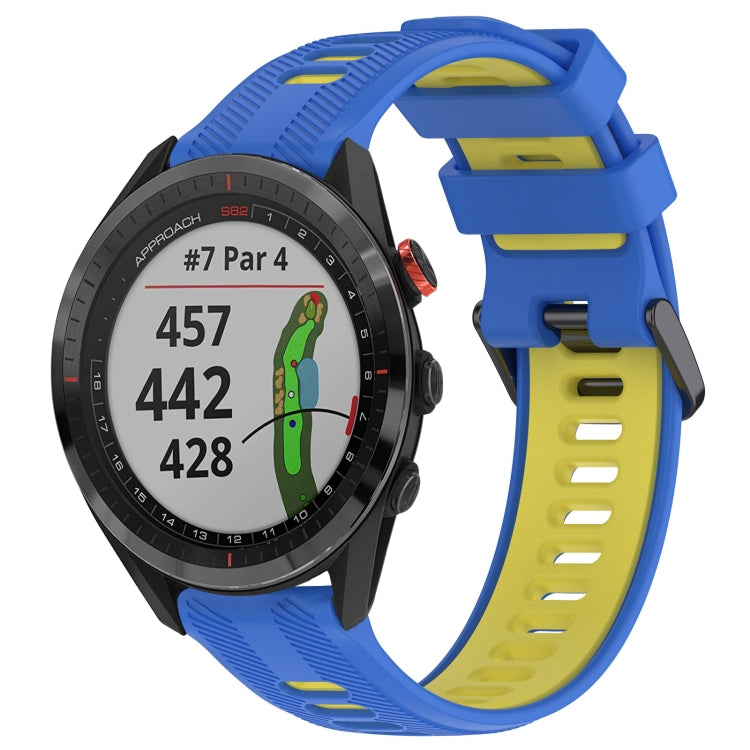 สายนาฬิกาซิลิโคนสองสีแบบสปอร์ต, For Garmin Approach S62, For Garmin Fenix 6 Pro, For Garmin Fenix 5, For Garmin Fenix 5 Plus