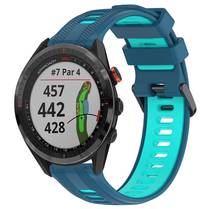 สายนาฬิกาซิลิโคนสองสีแบบสปอร์ต, For Garmin Approach S62, For Garmin Fenix 6 Pro, For Garmin Fenix 5, For Garmin Fenix 5 Plus