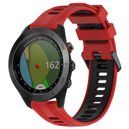 สายนาฬิกาซิลิโคนสองสีแบบสปอร์ต, For Garmin EPIX Pro 47mm, For Garmin Fenix 7 Pro, For Garmin Approach S60, For Garmin Forerunner 935