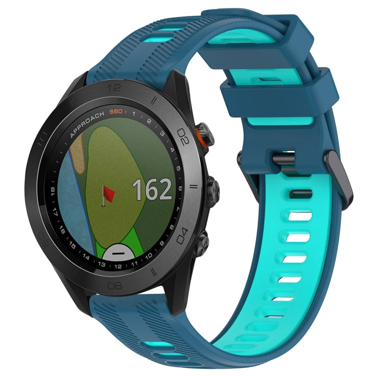 สายนาฬิกาซิลิโคนสองสีแบบสปอร์ต, For Garmin EPIX Pro 47mm, For Garmin Fenix 7 Pro, For Garmin Approach S60, For Garmin Forerunner 935