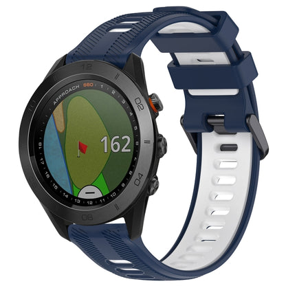 สายนาฬิกาซิลิโคนสองสีแบบสปอร์ต, For Garmin EPIX Pro 47mm, For Garmin Fenix 7 Pro, For Garmin Approach S60, For Garmin Forerunner 935