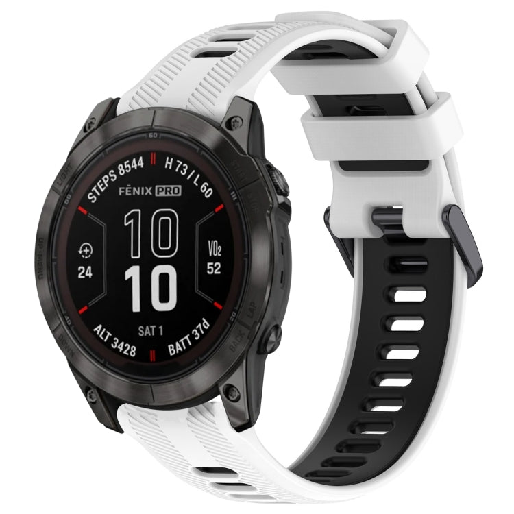 สายนาฬิกาซิลิโคนสองสีแบบสปอร์ต, For Garmin EPIX Pro 47mm, For Garmin Fenix 7 Pro, For Garmin Approach S60, For Garmin Forerunner 935