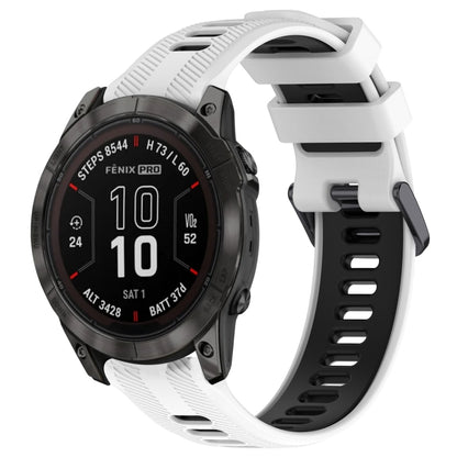 สายนาฬิกาซิลิโคนสองสีแบบสปอร์ต, For Garmin EPIX Pro 47mm, For Garmin Fenix 7 Pro, For Garmin Approach S60, For Garmin Forerunner 935