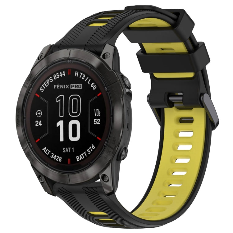 สายนาฬิกาซิลิโคนสองสีแบบสปอร์ต, For Garmin EPIX Pro 47mm, For Garmin Fenix 7 Pro, For Garmin Approach S60, For Garmin Forerunner 935