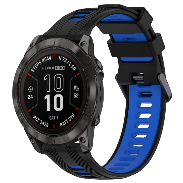 สายนาฬิกาซิลิโคนสองสีแบบสปอร์ต, For Garmin EPIX Pro 47mm, For Garmin Fenix 7 Pro, For Garmin Approach S60, For Garmin Forerunner 935