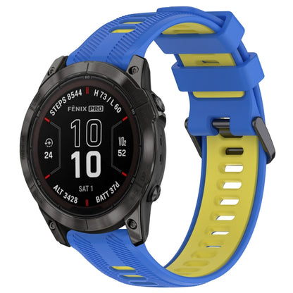 สายนาฬิกาซิลิโคนสองสีแบบสปอร์ต, For Garmin EPIX Pro 47mm, For Garmin Fenix 7 Pro, For Garmin Approach S60, For Garmin Forerunner 935