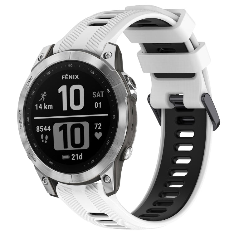 สายนาฬิกาซิลิโคนสองสีแบบสปอร์ต, For Garmin Descent G1, For Garmin Fenix 7, For Garmin Instinct 2 Solar, For Garmin Instinct 2