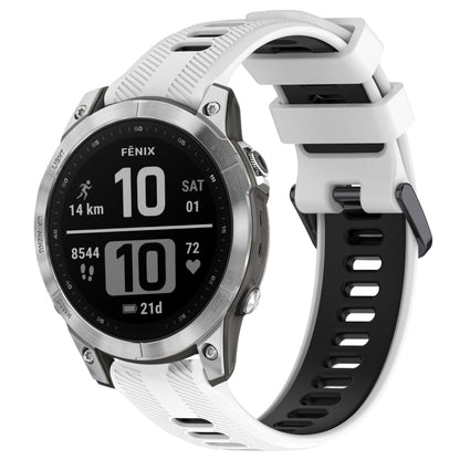 สายนาฬิกาซิลิโคนสองสีแบบสปอร์ต, For Garmin Descent G1, For Garmin Fenix 7, For Garmin Instinct 2 Solar, For Garmin Instinct 2