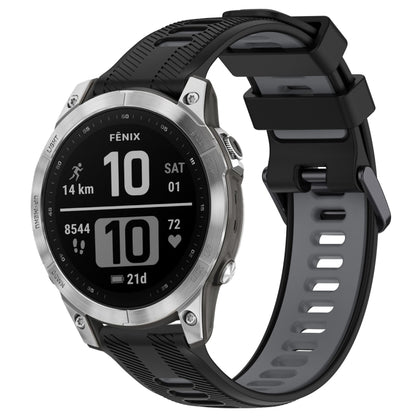 สายนาฬิกาซิลิโคนสองสีแบบสปอร์ต, For Garmin Descent G1, For Garmin Fenix 7, For Garmin Instinct 2 Solar, For Garmin Instinct 2