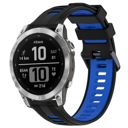 สายนาฬิกาซิลิโคนสองสีแบบสปอร์ต, For Garmin Descent G1, For Garmin Fenix 7, For Garmin Instinct 2 Solar, For Garmin Instinct 2