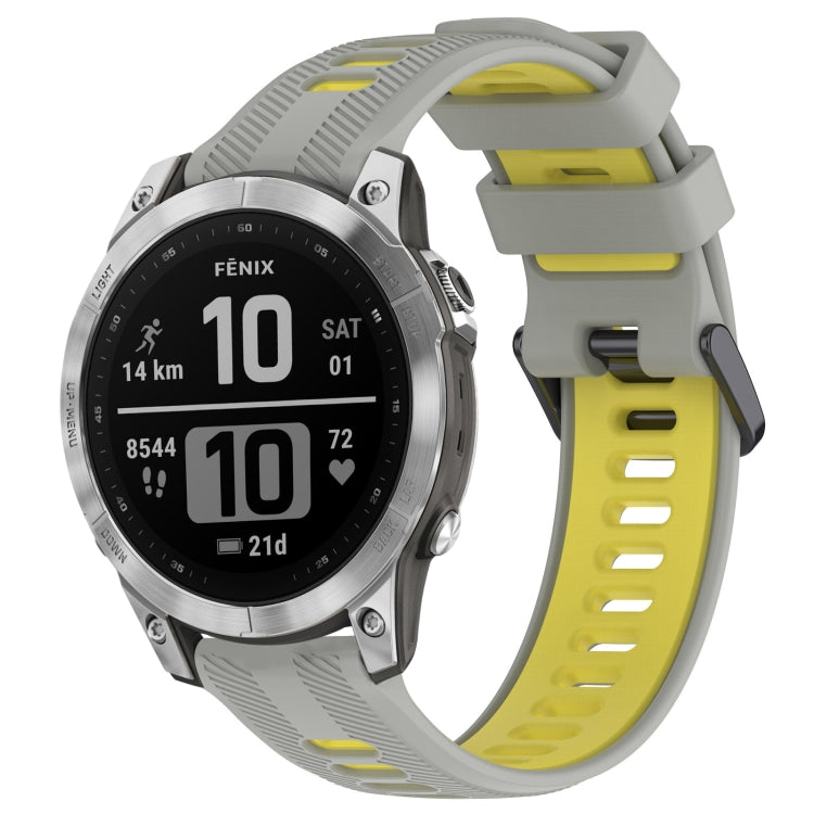 สายนาฬิกาซิลิโคนสองสีแบบสปอร์ต, For Garmin Descent G1, For Garmin Fenix 7, For Garmin Instinct 2 Solar, For Garmin Instinct 2