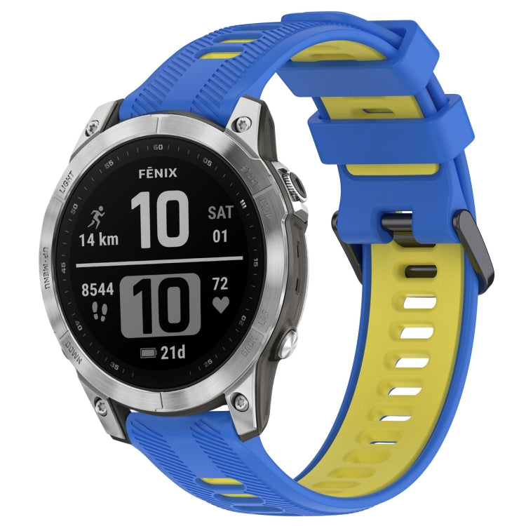 สายนาฬิกาซิลิโคนสองสีแบบสปอร์ต, For Garmin Descent G1, For Garmin Fenix 7, For Garmin Instinct 2 Solar, For Garmin Instinct 2
