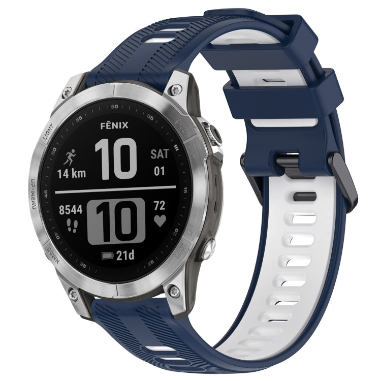 สายนาฬิกาซิลิโคนสองสีแบบสปอร์ต, For Garmin Descent G1, For Garmin Fenix 7, For Garmin Instinct 2 Solar, For Garmin Instinct 2