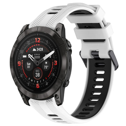 สายนาฬิกาซิลิโคนสองสีแบบสปอร์ต, For Garmin EPIX Pro 47mm, For Garmin Fenix 7 Pro, For Garmin Approach S60, For Garmin Forerunner 935