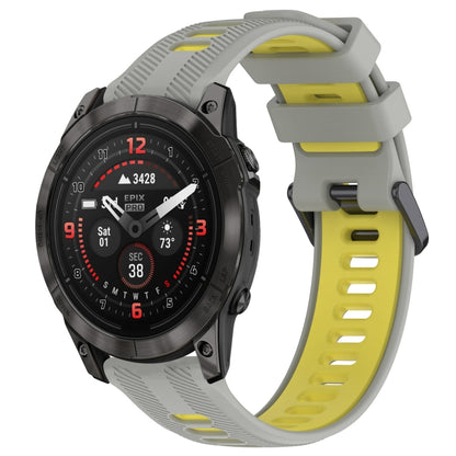 สายนาฬิกาซิลิโคนสองสีแบบสปอร์ต, For Garmin EPIX Pro 47mm, For Garmin Fenix 7 Pro, For Garmin Approach S60, For Garmin Forerunner 935