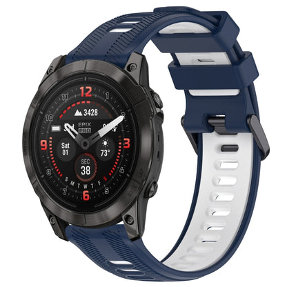 สายนาฬิกาซิลิโคนสองสีแบบสปอร์ต, For Garmin EPIX Pro 47mm, For Garmin Fenix 7 Pro, For Garmin Approach S60, For Garmin Forerunner 935