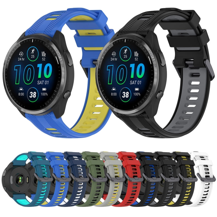 สายนาฬิกาซิลิโคนสองสีแบบสปอร์ต, For Garmin EPIX Pro 47mm, For Garmin Fenix 7 Pro, For Garmin Approach S60, For Garmin Forerunner 935