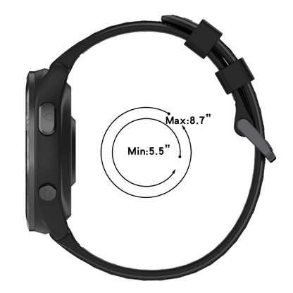 สายนาฬิกาซิลิโคนสองสีแบบสปอร์ต, For Garmin Descent G1, For Garmin Fenix 7, For Garmin Instinct 2 Solar, For Garmin Instinct 2