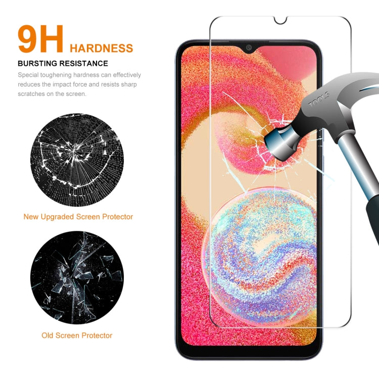 ENKAY 0.26mm 9H 2.5D ฟิล์มกระจกนิรภัยอะลูมิเนียม-ซิลิกอนสูง, For Samsung Galaxy M04, For Samsung Galaxy A25 5G, For Samsung Galaxy A35, For Samsung Galaxy A55, For Samsung Galaxy S23 FE 5G, For Samsung Galaxy M54 / F54, For Samsung Galaxy A15 4G / 5G