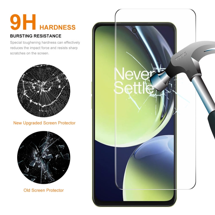 2 ชิ้น ENKAY 0.26mm 9H 2.5D ฟิล์มกระจกนิรภัยอะลูมิเนียม-ซิลิกอนสูง, For OnePlus Nord CE 3 Lite, For OnePlus Nord CE3, For OnePlus Nord 3 / Nord N300