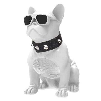 CH-M10 Bulldog ลำโพงบลูทูธไร้สายสเตอริโอ รองรับการ์ด TF / U Disk / FM, White