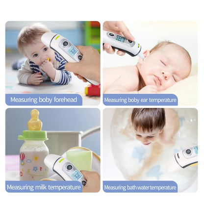 RZ8810 เครื่องวัดอุณหภูมิเครื่องวัดอุณหภูมิร่างกายหูจอแสดงผล LED ดิจิตอลอิเล็กทรอนิกส์ IR เครื่องวัดอุณหภูมิไข้เด็กอินฟราเรดทางการแพทย์ Bady เครื่องวัดอุณหภูมิ