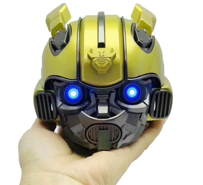 ลำโพงบลูทูธ 5.0, ลำโพงการ์ตูน Bumblebee, รองรับ TF, ฟังก์ชั่น FM, วัสดุโลหะ