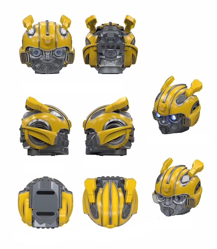 ลำโพงบลูทูธ 5.0, ลำโพงการ์ตูน Bumblebee, รองรับ TF, ฟังก์ชั่น FM, วัสดุโลหะ