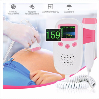 RZ-100S9 LED Doppler ทารกในครรภ์ Ultrasound เสียง Baby Heartbeat เครื่องตรวจจับดิจิตอลก่อนคลอดกระเป๋า Doppler ทารกในครรภ์ Stethoscope, RZ-100S9