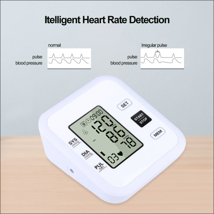 RZ205 ความดันโลหิตอัตโนมัติ Digital Upper Arm Heart Beat Rate Pulse Monitor Tonometer อุปกรณ์การแพทย์ Sphygmomanometer