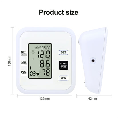 RZ205 ความดันโลหิตอัตโนมัติ Digital Upper Arm Heart Beat Rate Pulse Monitor Tonometer อุปกรณ์การแพทย์ Sphygmomanometer