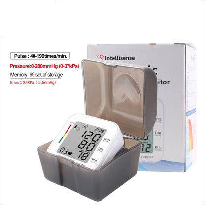 RZ204 เครื่องวัดความดันโลหิตแบบข้อมือแบบดิจิตอลอัตโนมัติ Heart Beat Light น้ำหนัก LCD นาฬิกาข้อมือดิจิตอลพร้อมเสียง