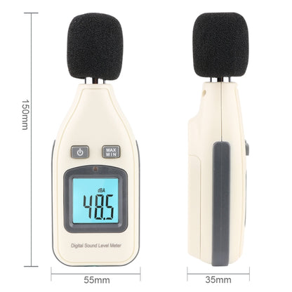 GM1351 30-130dB เครื่องวัดระดับเสียงแบบดิจิตอลเครื่องวัดเสียงรบกวนในเดซิเบลหน้าจอ LCD, GM1351