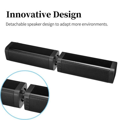 BKS-33 5.0 TV Home Wireless Soundbar, รองรับ TF, ถอดและต่อได้, เอฟเฟกต์สเตอริโอ 3D