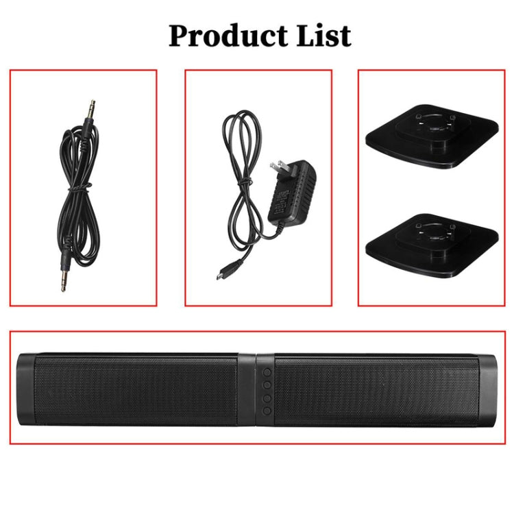 BKS-33 5.0 TV Home Wireless Soundbar, รองรับ TF, ถอดและต่อได้, เอฟเฟกต์สเตอริโอ 3D