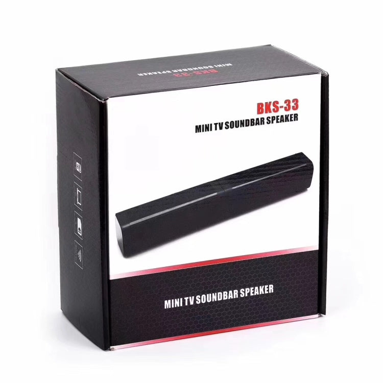 BKS-33 5.0 TV Home Wireless Soundbar, รองรับ TF, ถอดและต่อได้, เอฟเฟกต์สเตอริโอ 3D
