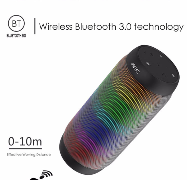 BQ615 PRO ลำโพงไฮไฟสเตอริโอไร้สาย LED หลากสีสัน รวมบลูทูธ + เครื่องเล่นการ์ด TF + วิทยุ FM + AUX + NFC, BQ615 PRO