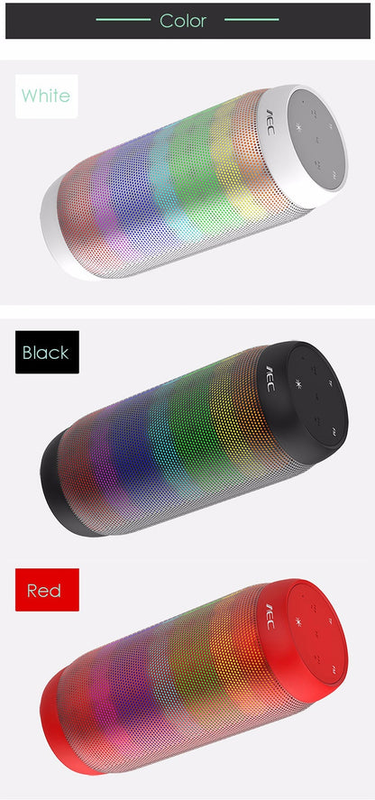 BQ615 PRO ลำโพงไฮไฟสเตอริโอไร้สาย LED หลากสีสัน รวมบลูทูธ + เครื่องเล่นการ์ด TF + วิทยุ FM + AUX + NFC, BQ615 PRO