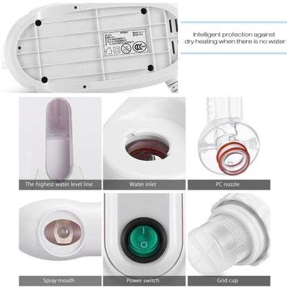 K-SKIN K33S เครื่องนึ่งผิวหน้า Hot Mist Face Sprayer NANO Sprayer สปานึ่ง Deep Clean Face Massage Care เครื่องมือสำหรับ Home, K33S