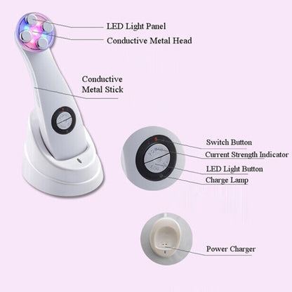 K-SKIN KD-9900 Photon Face Care เครื่องมือยกกระชับ Ionic Rejuvenation Face Massager Anti-Aging Beauty Instrument