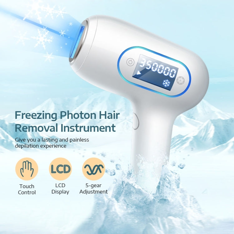 K_SKIN KD506A เครื่องกำจัดขนในครัวเรือน Freezing Photon เครื่องมือกำจัดขน 5 ระดับความเข้มของแสงสำหรับแก้มรักแร้ขากลับ